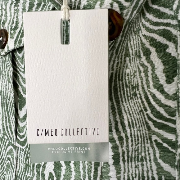 Anthropologie C/Meo Collective Energised Arbor Wide Leg Pants in Ivy Woodgrain - Picture 13 of 16